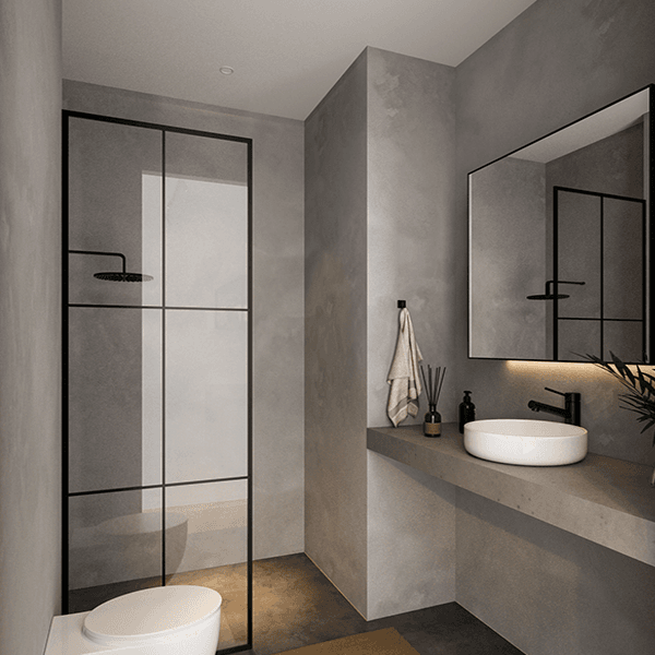 Athinum 9-typical 1 bedroom-bathroom