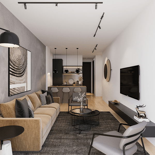 Athinum 9-typical 2 bedroom-living
