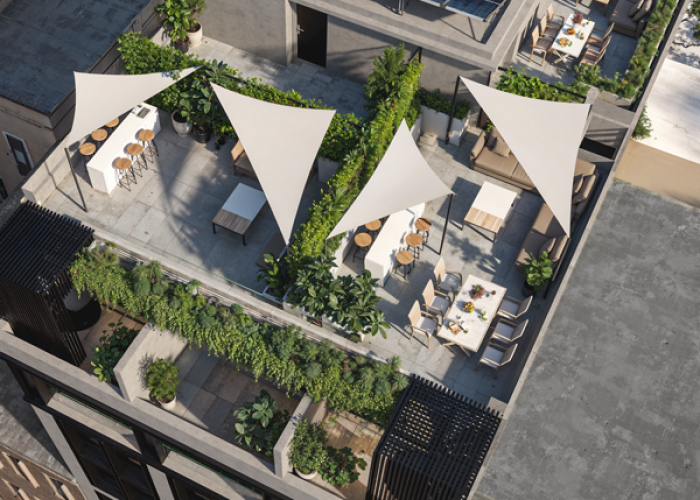 Athinum 6-Terrace penthouse top view
