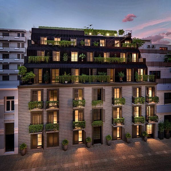Athinum 2 Exterior facade-night
