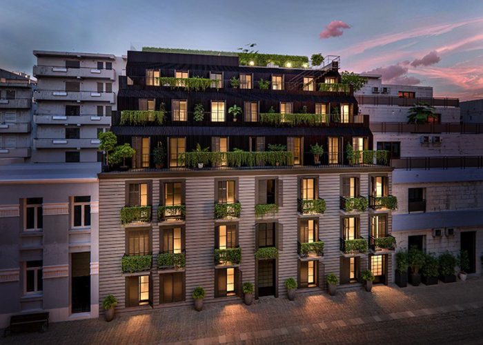 Athinum 2 Exterior facade-night