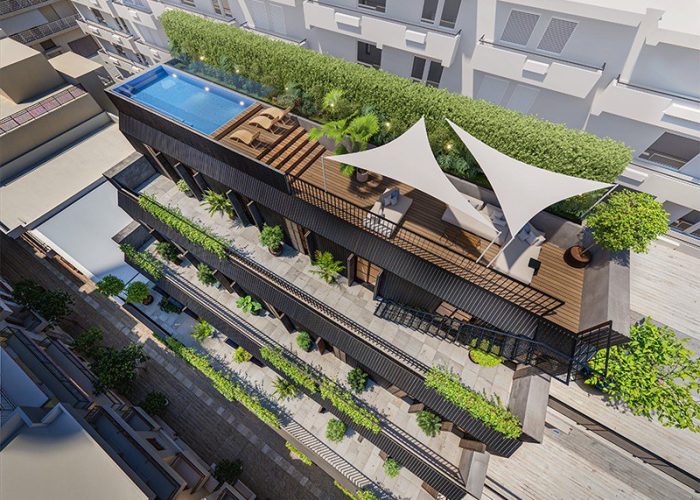 Athinum 2 Exterior facade-top view day jpg