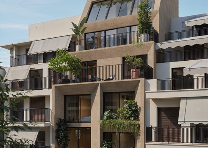 ATHINUM 5 building exterior on Appianou Street, Pangrati, Athens
