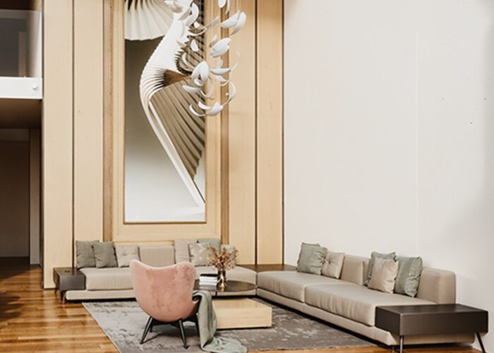Athinum 5- Appianou 1 penthouse-living room