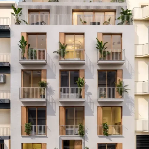 ZEN Residence exterior near the coast in Piraeus, Athens