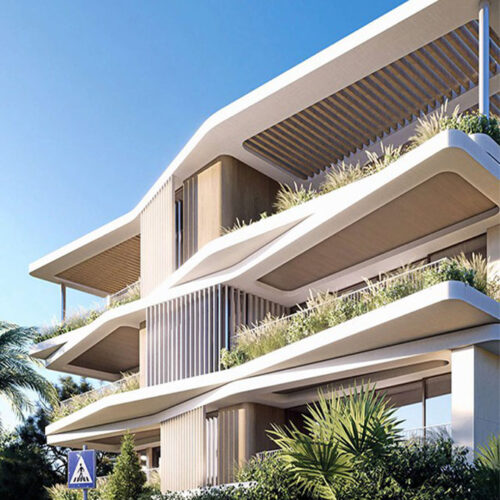 The Ellinium new development exterior in Pangrati, central Athens