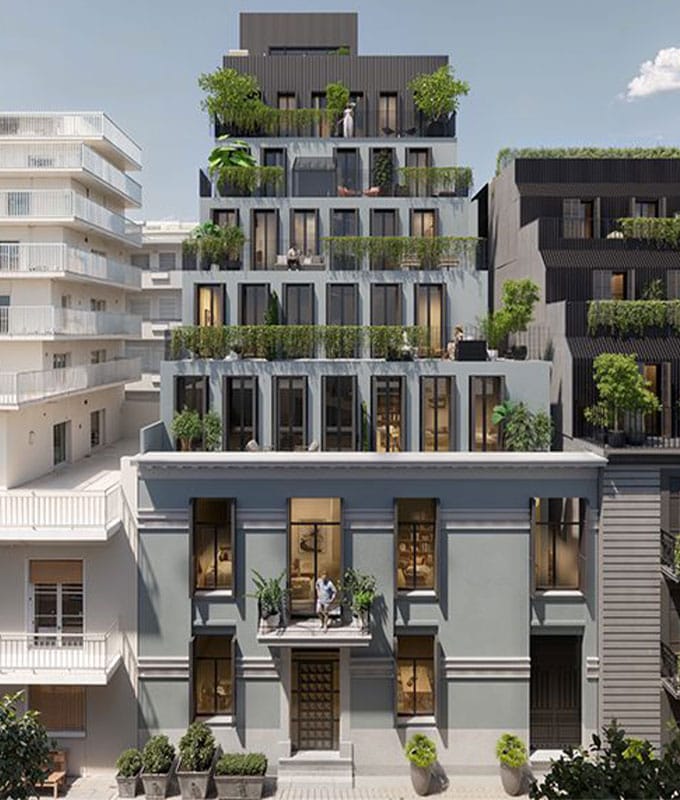 ATHINUM 10 residential building in Kallimarmaro, central Athens